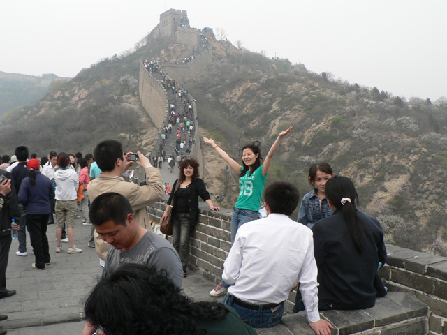 People on Great Wall